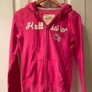 Great color, zip up Hollister sweatshirt